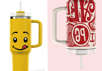 Premium Mug Tumbler Mockup