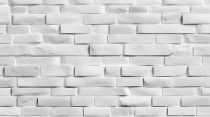 A complete white bricks background only  - Generative AI