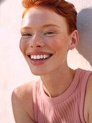 portrait of a woman smiling