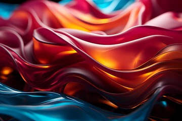 Opulent maroon and vibrant teal liquids intertwining to create a luxurious and captivating abstract background, perfect for a high-definition wallpaper.