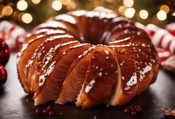 Christmas ham brown sugar glazed spiral cut