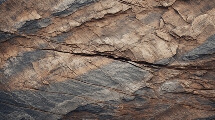 A rock closeup , rough mountain surface closeup - Generative AI