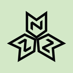 monogram design in the shape of the letter 