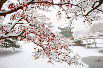 경복궁 설경