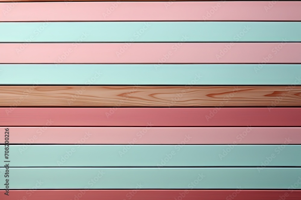 Aufkleber wooden wall adorned with a variety of vivid colors, creating a visually captivating mosaic pattern