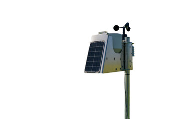 Smart agriculture and smart farm technology. Meteorological instrument for measure the wind speed...