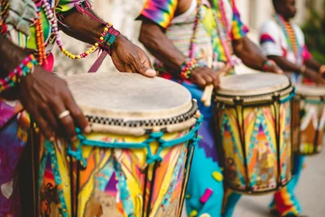 Fotobehang drum in festival carnival. Generative AI © CLEMERSONDESALES