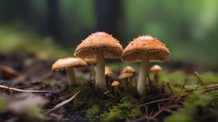 Fototapeta premium mushroom in the forest