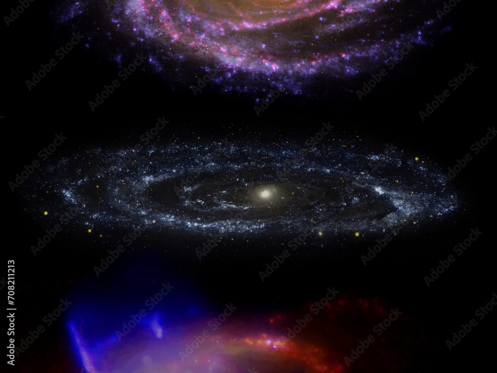 Wall mural science fiction wallpaper. beauty of deep space. colorful graphics for background, like water waves,