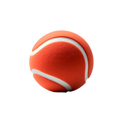 Orange Tennis_Ball isolated on transparent and white background