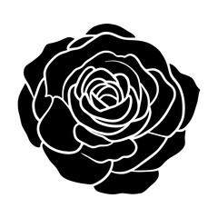 Hand drawn simple flower illustration