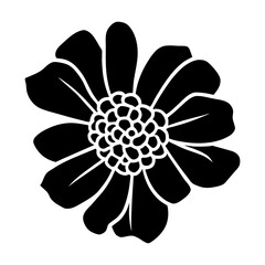 Hand drawn simple flower illustration