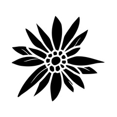 Hand drawn simple flower illustration