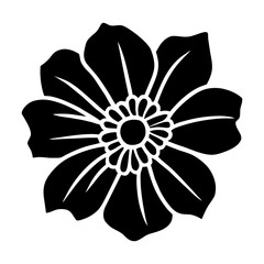 Hand drawn simple flower illustration