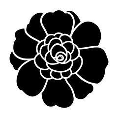Hand drawn simple flower illustration