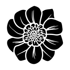 Hand drawn simple flower illustration