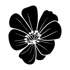 Hand drawn simple flower illustration