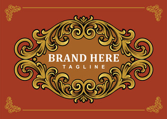 Sticker label with unique vintage style