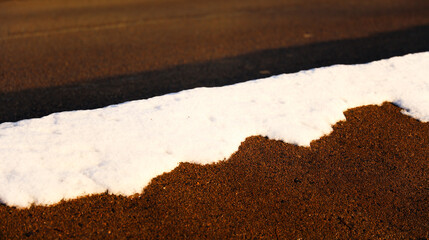 Winter wonderland: Snow blankets plants and streets in a serene scene, creating a peaceful and magical atmosphere