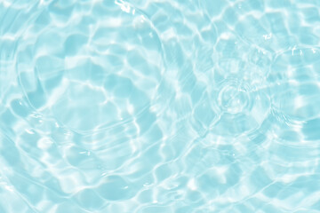  Bluewater waves on the surface ripples blurred. Defocus blurred transparent blue colored clear...