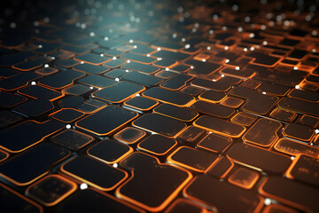 Obraz premium abstract glowing tech background