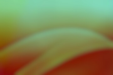 Abstract blurred background image of red, green colors gradient used as an illustration. Designing posters or advertisements.