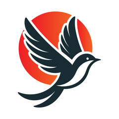 Obraz premium Bird Logo Design Vector Illustration