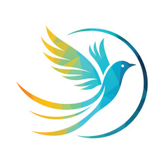 Obraz premium Bird Logo Design Vector Illustration