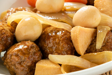 酢豚風肉団子。
