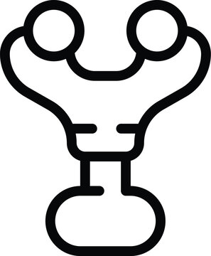 recommend clip art: Roller ball massage icon outline vector. Jade tool. Spa care crystal