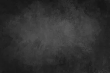 Fotobehang Elegant black background vector illustration with vintage distressed grunge texture and dark gray charcoal color paint, old antique chalkboard, industrial backgrounds © Arlenta Apostrophe