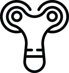 Cosmetology tool icon outline vector. Device beauty. Skin care face