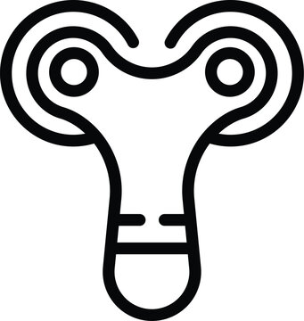 recommend clip art: Cosmetology tool icon outline vector. Device beauty. Skin care face