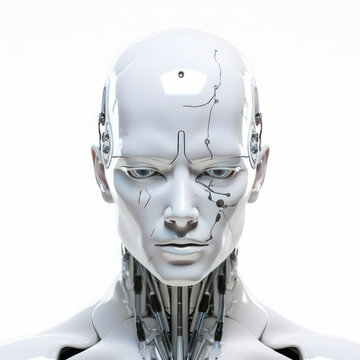 3d rendered illustration of a robot head