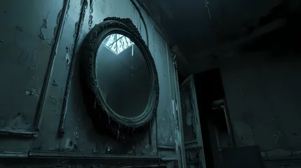 Deurstickers A haunted mirror © Asep