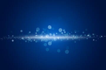 Lens flare in blue background used for texture and material