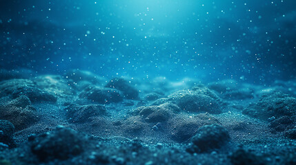 Fototapeta na wymiar underwater scene with space for text
