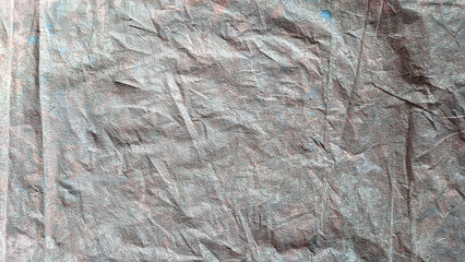 Wrinkled fabric with a blend of muted colors