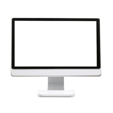 Modern Computer Monitor Isolated on Transparent