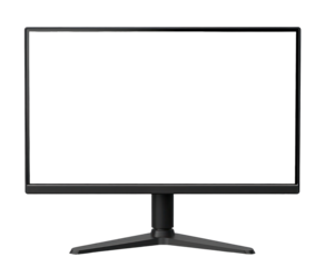 Modern Computer Monitor on Transparent Background