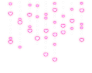 Pink heart light hanging 