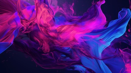 Abstract Liquid Neon Art