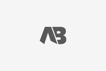 Illustration vector graphic of bold letter AB logo