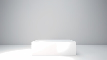 Podium, booth, stage, product background for displaying products, 3D rendering
