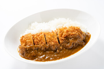 カツカレー(ひれかつカレー)。
