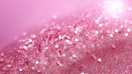 Sparkling pink glitter texture background for festive occasions
