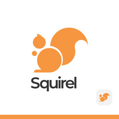 Geometric Squirrel Logo 