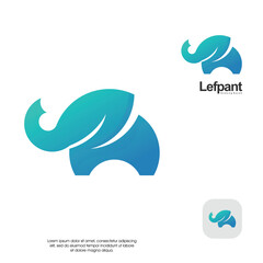 Elephant And Leaf Logo 