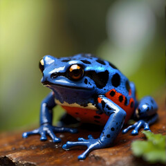 Obraz premium Beautiful Vibrant Colored Poison Dart Frog