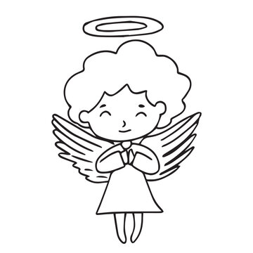Hand drawn popular angel and cupid element design. cupid, valentine, love, heart